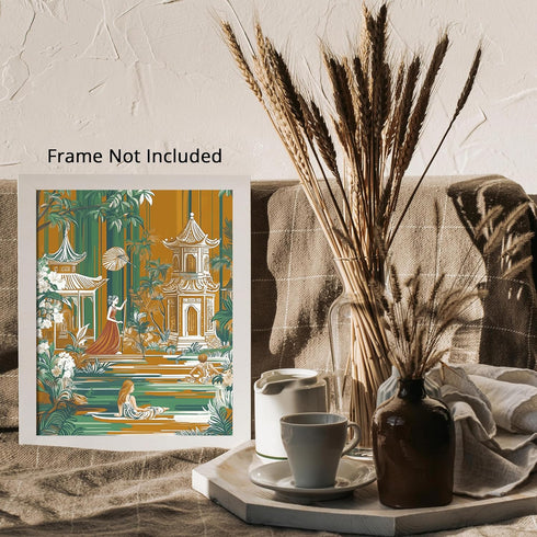 Posterizer 1 pcs-whimsical magical delicate enchanting forest scene 3-Collectibles & Fine Art-Retro Art-Decorations for Bedroom, Office, Living Ro...